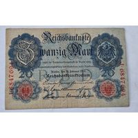 1914 год Германия 20 марок