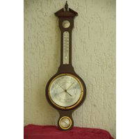 Барометр , термометр ( ртутный ) , гигрометр  ( Германия )  54 см