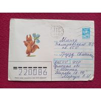 Конверт СССР. Поздравительный. Зарубин 1989 г.