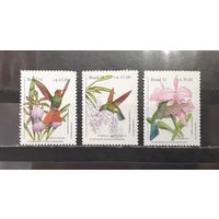 Бразилия. 1991 год. Фауна. Птицы (1250)