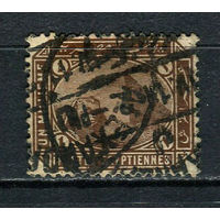 Египет - 1888 - Сфинкс и пирамиды Хеопса 1M - (есть тонкое место) - [Mi.36] - 1 марка. Гашеная.  (Лот 12HZ)-TG3P46