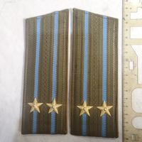 Погоны подполковника ВВС, ВДВ СССР на китель, шинель.