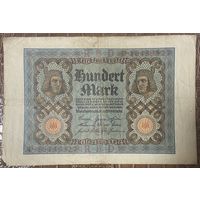 Банкнота 100 марок 1920 год. Веймарская республика.