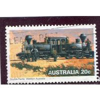 Австралия. Железные дороги. Паровоз