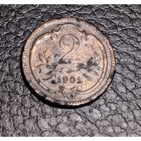 Австро-Венгрия 2 геллера 1902