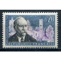 Франция - 1960г. - Марк Сангнье, политик и писатель - 1 марка - полная серия, MH [Mi 1324]. #2-Fr-33-KS-1