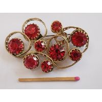 Брошь винтажная ЧССР. "Ленты"