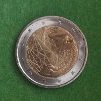 Австрия 2 евро 2022 "35 лет программы Erasmus". UNC из ролла.