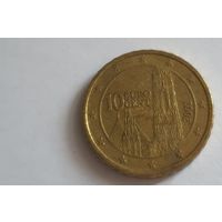 Австрия 2002 10 евроцентов