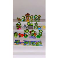 Полная киндер коллекция Лунатики 1998 год Италия. Как НОВОЕ  коллекционное состояние!  Оригинальный вкладыш.