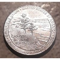 5 центов  2005 США UNC МД Денвер 200 лет экспедиции Льюиса Океан