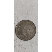 Багамы 25 цент 1991
