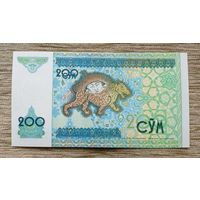Werty71 Узбекистан 200 Сумов 1997 сум UNC банкнота