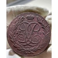 5 копеек 1758 ММ без МЦ.Кладовая.Состояние!
