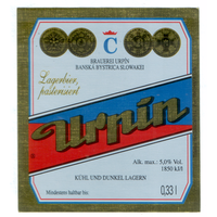 Этикетка пива Urpin 0,33л Чехия П837