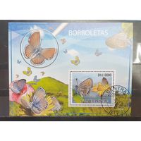 Сен Томе и Принсипи. 2009 год. Фауна. Бабочки (блок) (1441)