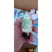 РЕДКАЯ ЁЛОЧНАЯ ИГРУШКА СССР МЕДВЕДЬ С ГАРМОШКОЙ КАТАЛОГ  СОСТОЯНИЕ ! НА  ФОТО . ОРИГИНАЛ  .  Распродажа Коллекции !!! . Экспресс  Аукцион  не с рубля без МПЦ и прочего 3 ДНЯ  .Много лотов в продаже .
