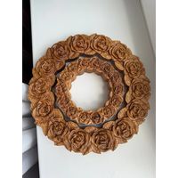 Рамка/рама/фоторамка деревянная с розами Дуб Цена разная