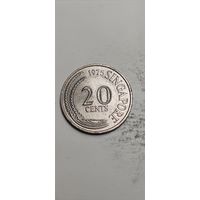 Сингапур 20 цент 1975