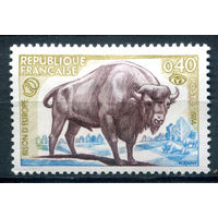 Франция - 1974г. - фауна, охрана природы, зубр - 1 марка - полная серия, MH [Mi 1874]. #2-Fr-33-A-1