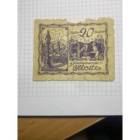 20 пфенигов (нотгельды) г. Германия.-2112