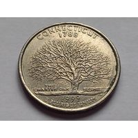 25 центов 1999 г. Коннектикут США квотер