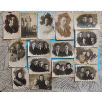 Фото "Деревенские портреты", 1940-1950-е гг., Гомельская обл., д.Красное, 15 шт.