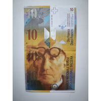 Швейцария 10 франков 2010 года