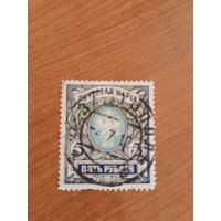 1906 Россия вертикальное верже герб гашение Севастополь (2-3)