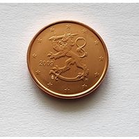 Финляндия 1 евроцент, 2009  UNC