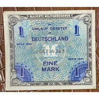 Банкнота 1 марка 1944 год. Германия Оккупация Союзными войсками