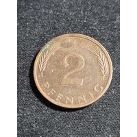 ФРГ 2 пфеннига 1972 F