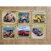 Карточки - авто ретро 6 шт