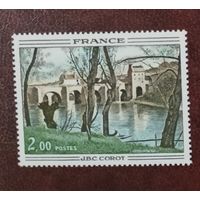 Франция** живопись Камиль Корро  полная серия без наклеек и их следов