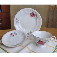 Чайное трио тм Каролина (Karolina), Польша, винтаж.