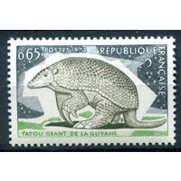 Франция - 1974г. - фауна, охрана природы, броненосец - 1 марка - полная серия, MH [Mi 1892]. #2-Fr-33-A-1