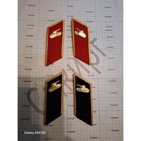 Петлицы с эмблемами танковых войск СССР (цена за 1 пару)