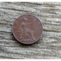 Werty71 Великобритания 1 фартинг 1921 Георг 5