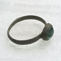 Перстень старинный со вставкой  (16)