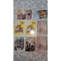 Открытки СССР, худ. Исаков, звери животные
