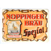 Этикетка пива Noppinger Brau Германия П758