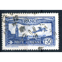 Франция - 1930г. - авиация, авиапочта - 1 марка - полная серия, гашёная [Mi 255]. #2-Fr-63-A-2