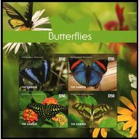 2015 Гамбия 7201-7204KL Бабочки 10,00 евро