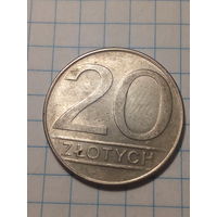 20 злотых Польша 1987 год