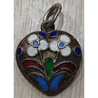 Подвеска, кулон. Серебро с эмалями. Империя.