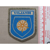 Нашивка Viljandi Вильянди СССР Эстония 1970-е