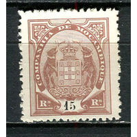 Португальские колонии - Мозамбик (Comp de Mocambique) - 1895 - Слоны с гербом 15R - [Mi.14B] - 1 марка. Чистая без клея.  (Лот 19HZ)-TG3P46