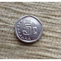 Werty71 Мексика 5 сентаво 2002 Редкая
