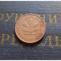 1 пфенниг 1973 (F) Германия ФРГ #02
