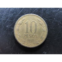 Чили. 10 песо. 1997. С 20 копеек. Распродажа коллекции. Смотрите другие лоты.